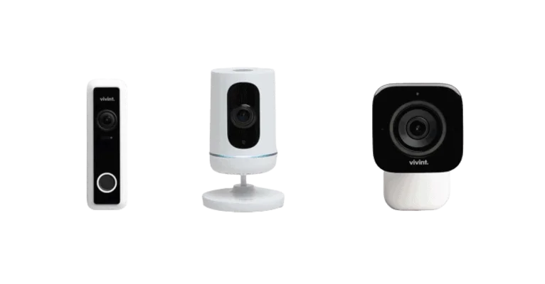 Vivint cameras — doorbell, indoor, outdoor